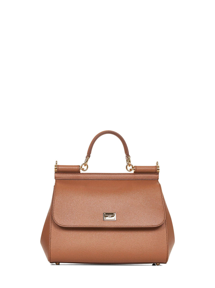 Handbag Sicily Camel Calf Leather Handbags