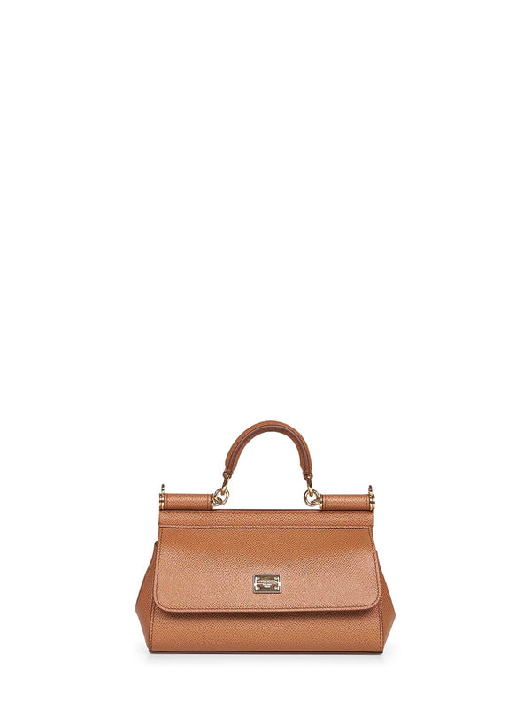 Handbag Sicily Camel Calf Leather Handbags