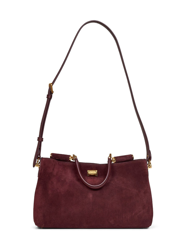 Handbag Vittoria Burgundy Calf Leather Handbags