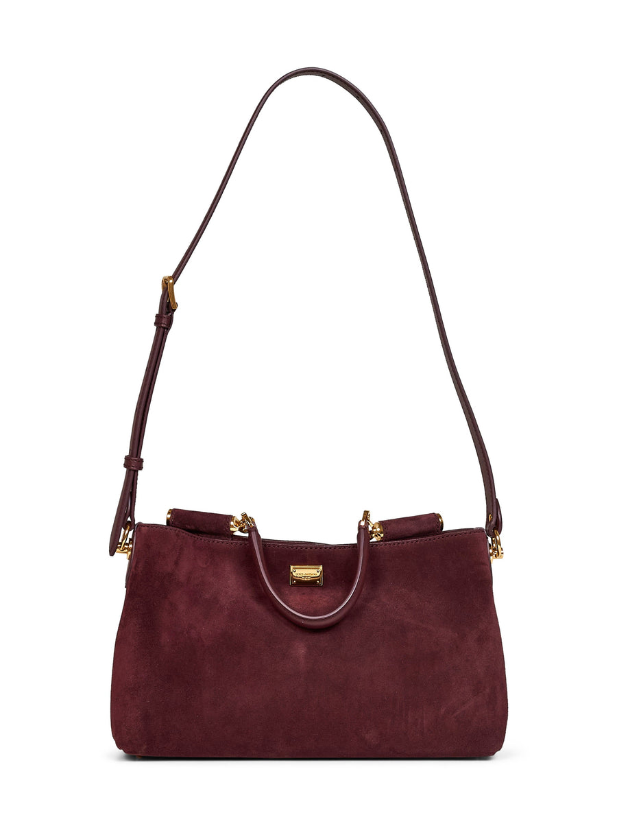Handbag Vittoria Burgundy Calf Leather Handbags