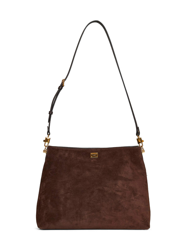 Shoulder Bag Vittoria Brown Calf Leather