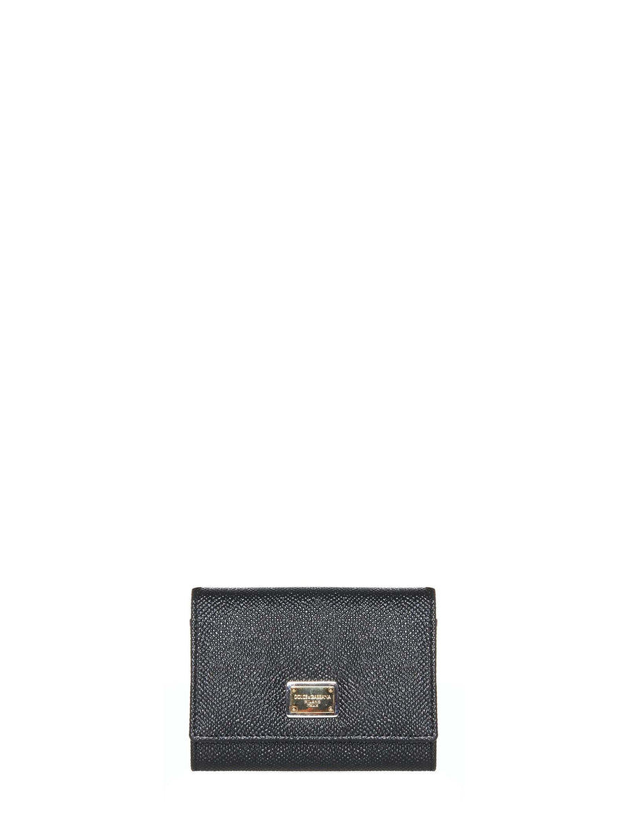 Leather Wallet Dauphine Black Calf & Purses