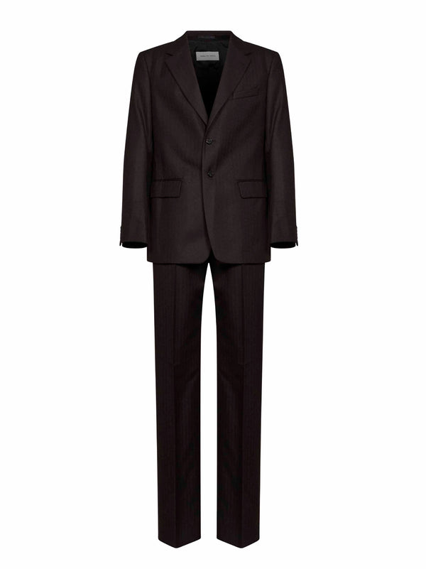 Single-Breasted Suit Kiels Brown Wool Suits