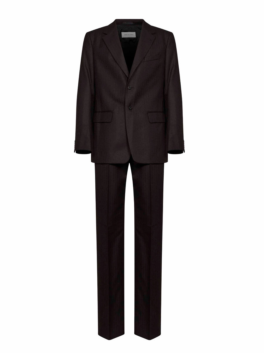 Single-Breasted Suit Kiels Brown Wool Suits