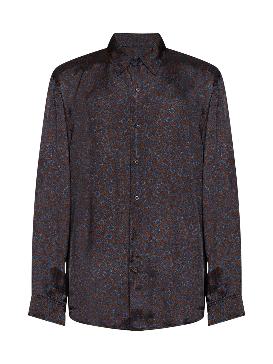 Classic Shirt Caper Paisley Print Multicolour Viscose