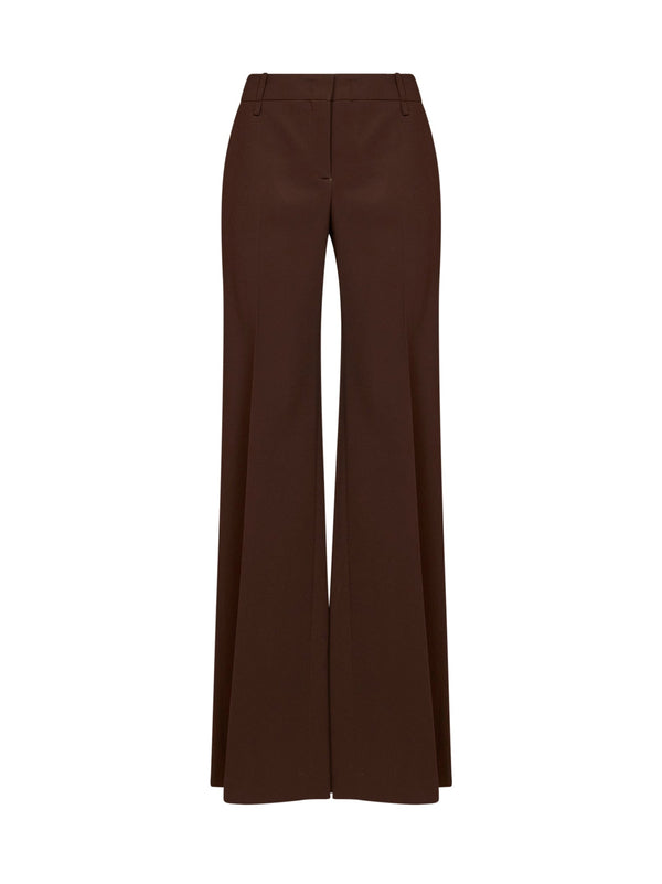 Trousers Bootcut Interlock Brown Viscose