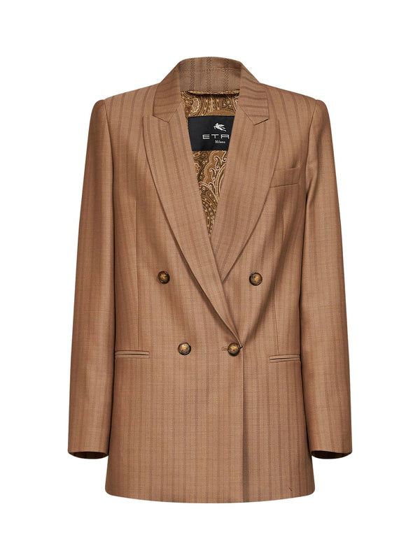 Blazer, Double-Breasted Wool, Mud Jacket
