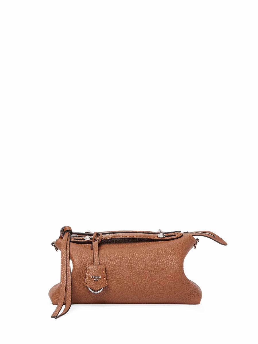 Handbag By The Way Selleria Reversible Tan Brown Calf Leather Handbags