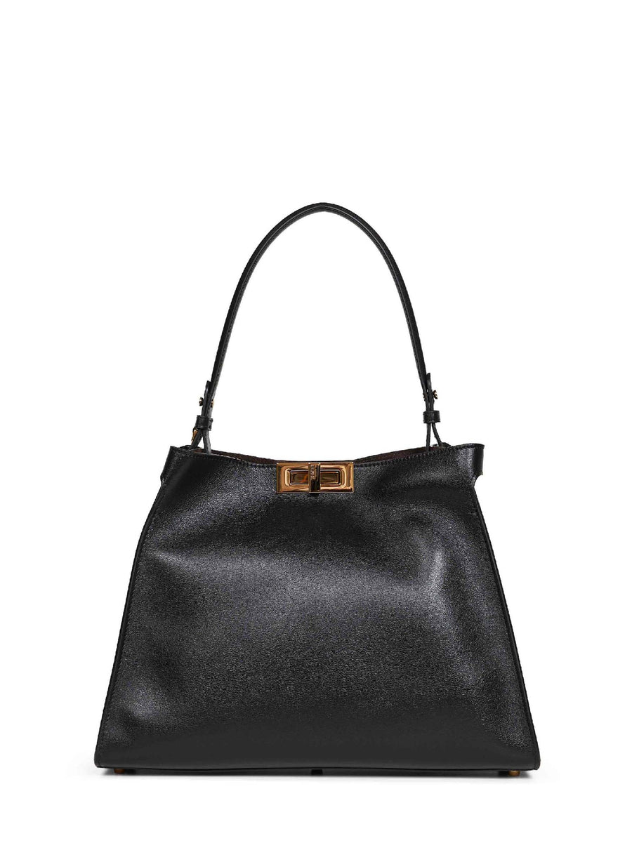 Handbag Way Medium Black-Chocolate Calf Leather Handbags