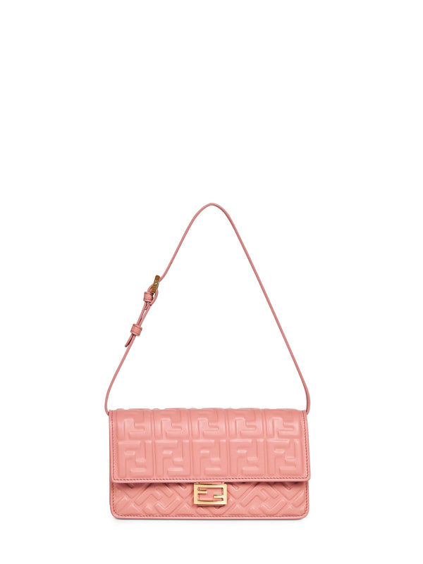 Wallet On Chain Baguette Mini Bag Pink Lambskin