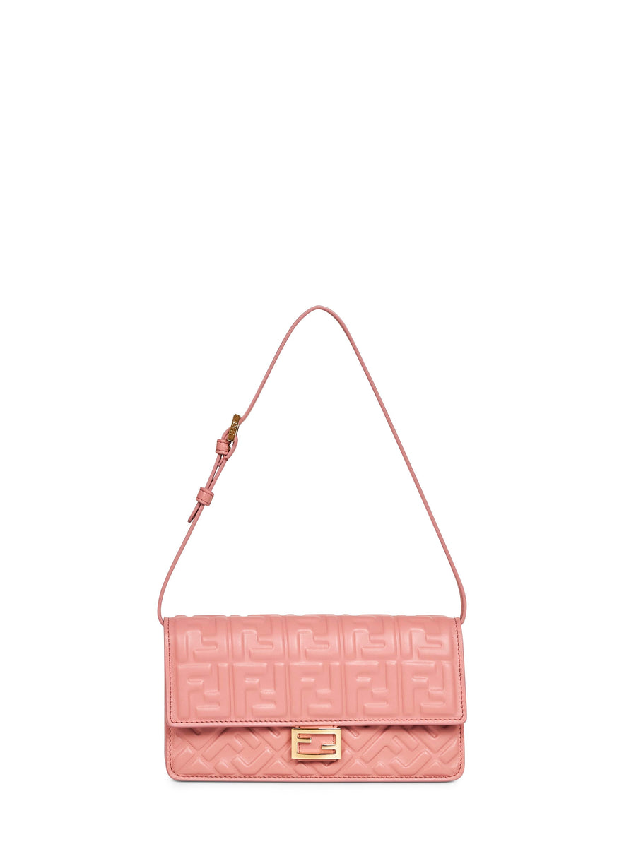 Wallet On Chain Baguette Mini Bag Pink Lambskin