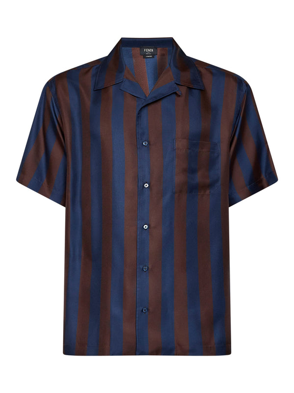 Shirt Pequin Short-Sleeved Multicolour Polyester