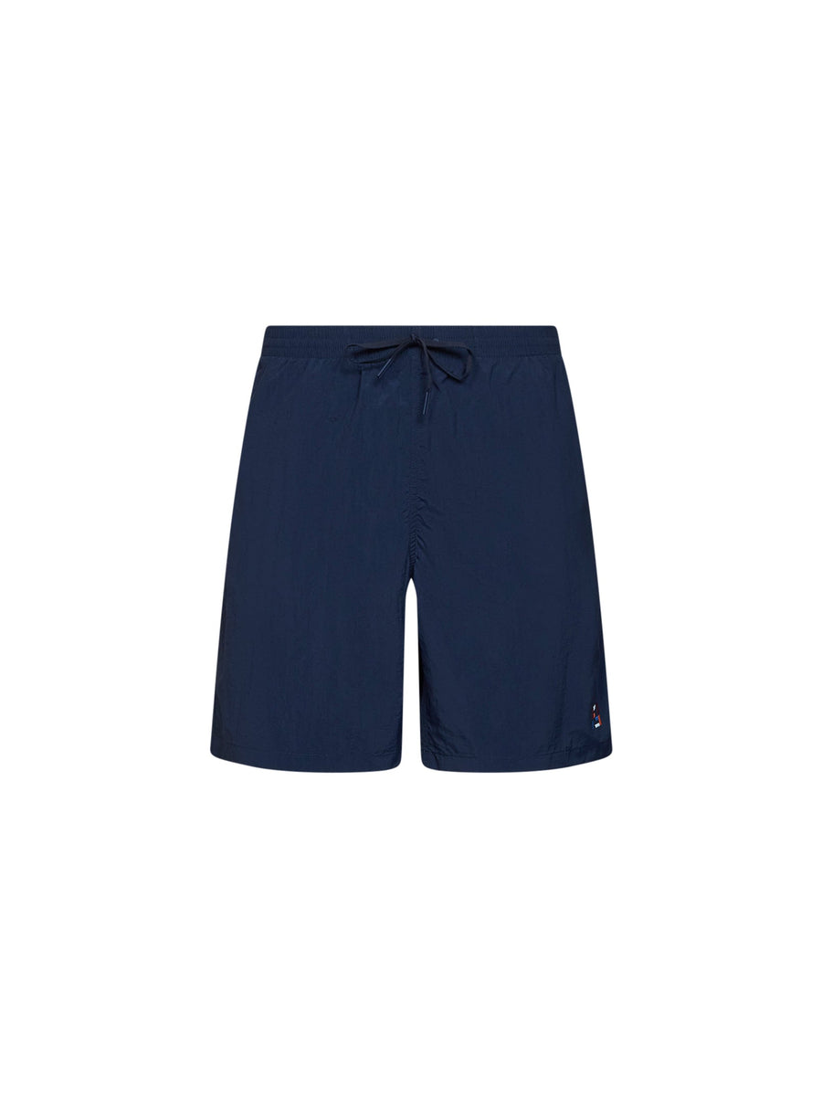 Swim Shorts Dark Blue Nylon Polyester Beachwear
