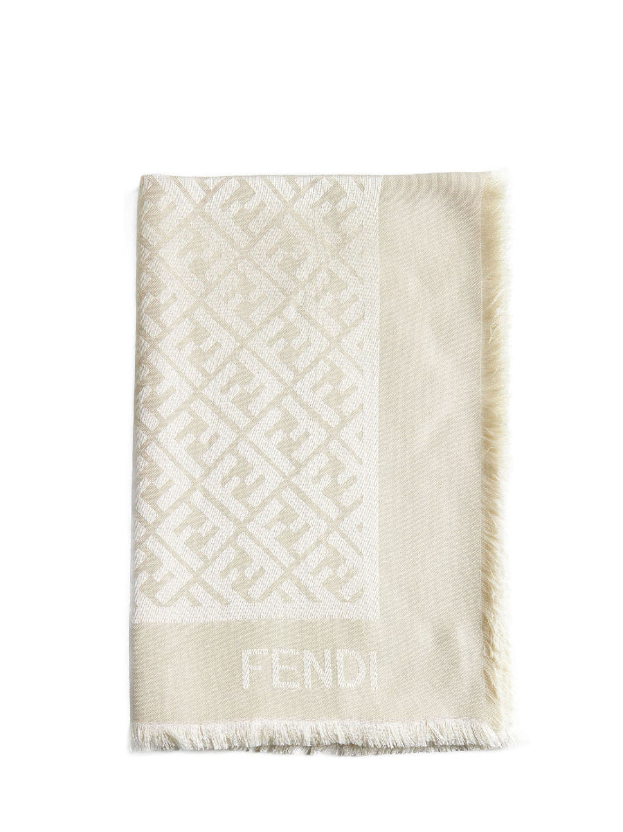 Shawl Organic Silk Ivory Scarf
