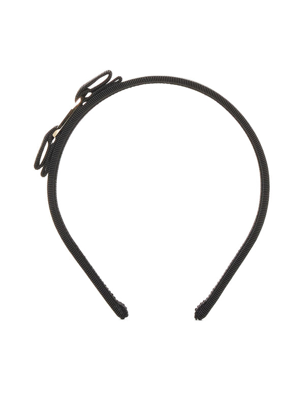 Headband Vara Bow Black Cotton Hair Accessories
