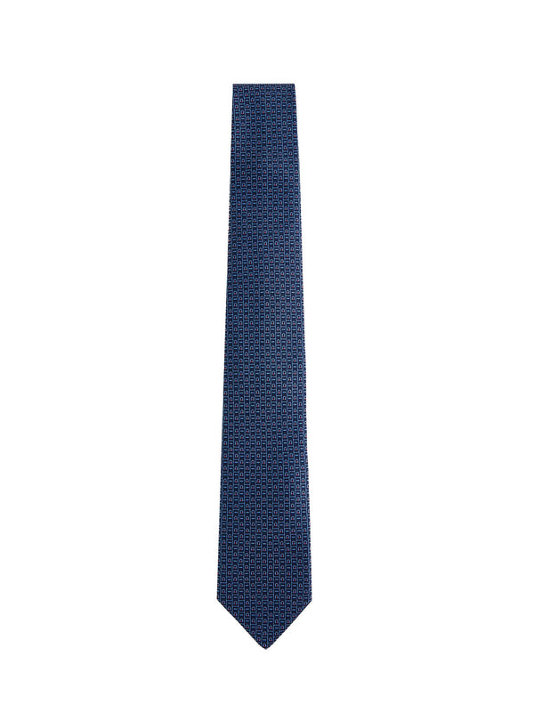 Silk Tie Gancini Blue Ties & Bow