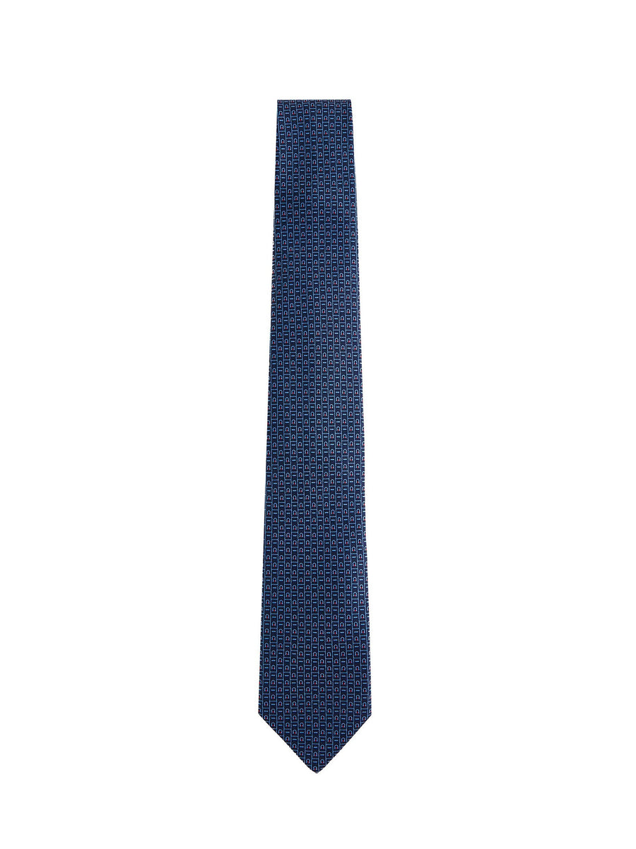 Silk Tie Gancini Blue Ties & Bow