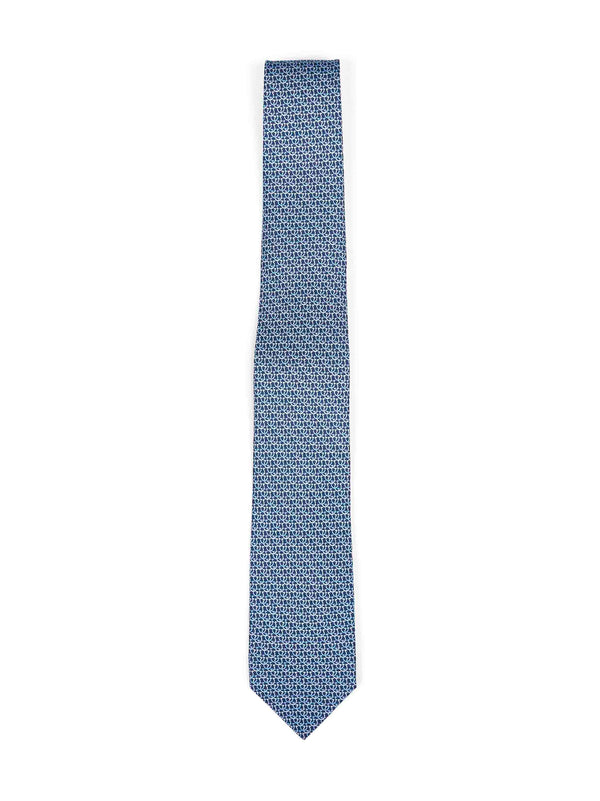 Tie Cerchio Silk Twill Navy Blue Ties & Bow