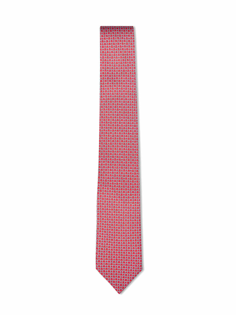 Silk Twill Tie Carato Red Ties & Bow