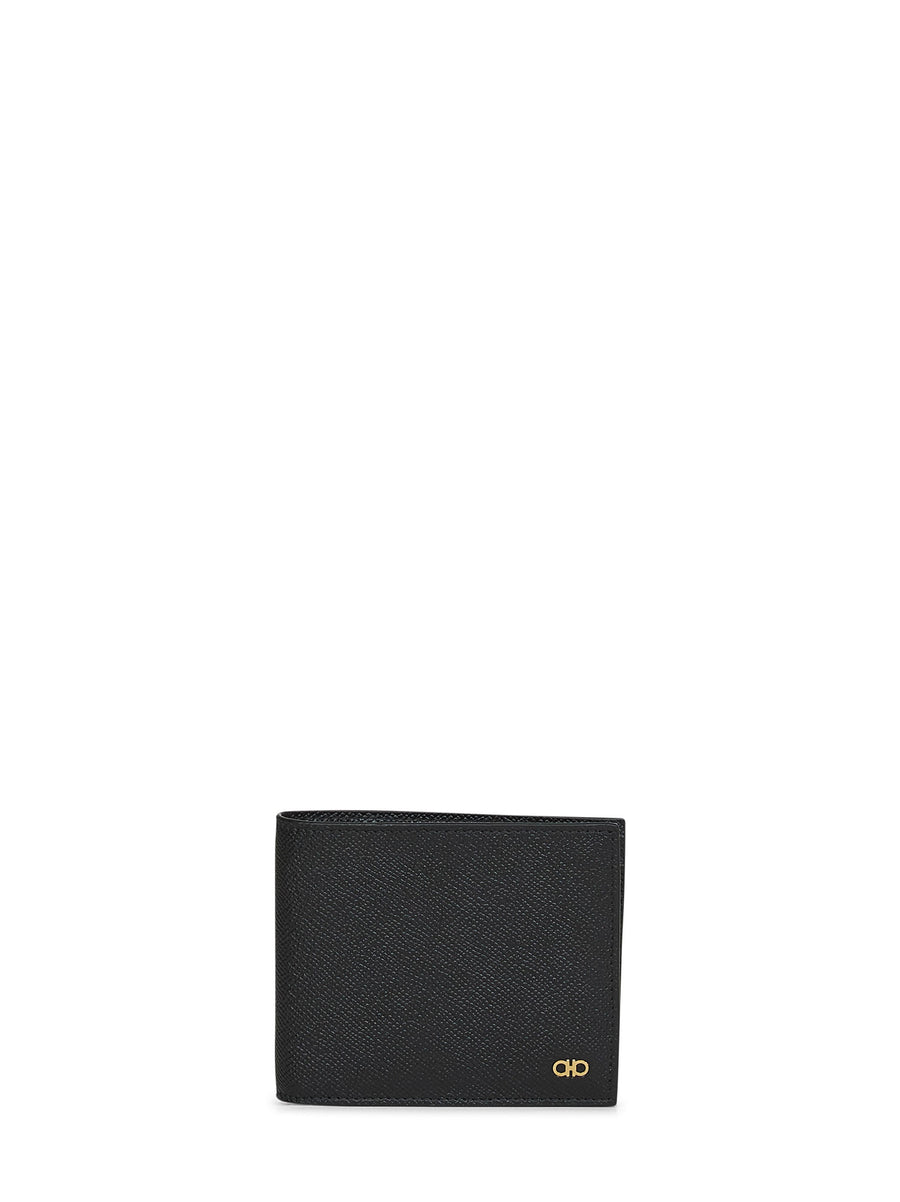 Wallet Gancini Black Calfskin Calf Leather & Cardholders