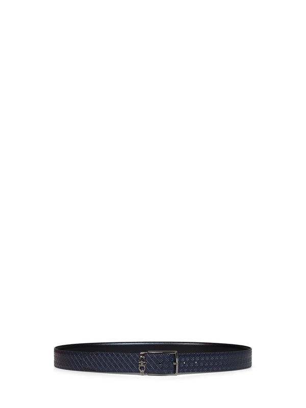 Belt Reversible Leather Midnight Blue-Black Calf