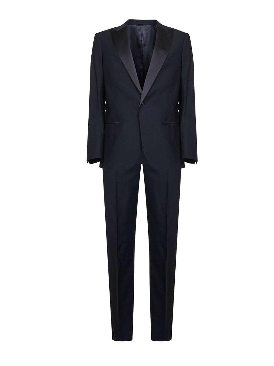 Tuxedo Suit Icon Soho Blue Wool Virgin Suits