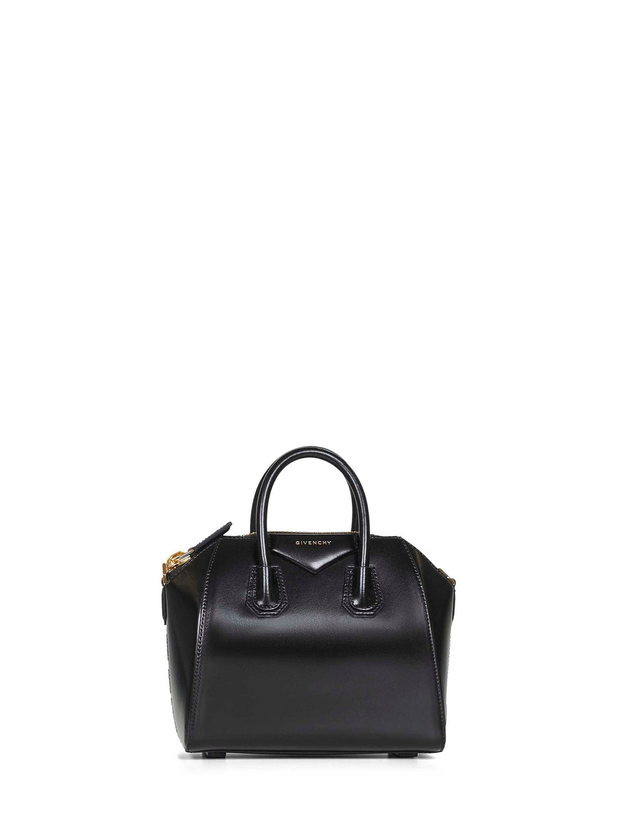 Mini Handbag Antigona Black Calf Leather Handbags