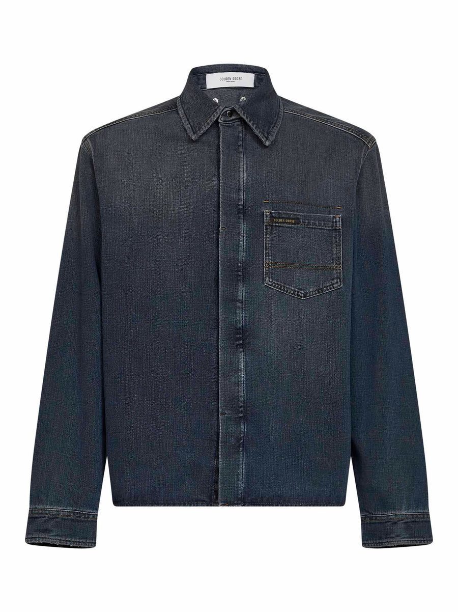 Denim Roger Journey Shirt Blue Cotton