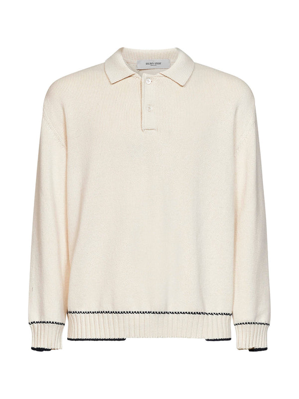 Polo Shirt Beige Cotton