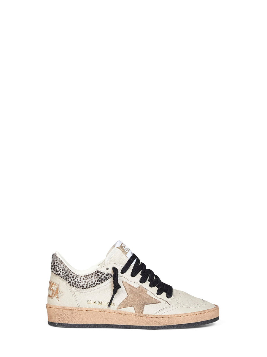 Sneakers Ball Star Cream Nappa Leather Beige Goatskin Trainers