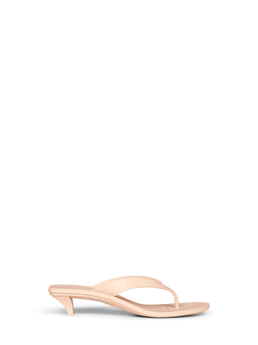 Sandals Vittoria Pink Rubber Thong