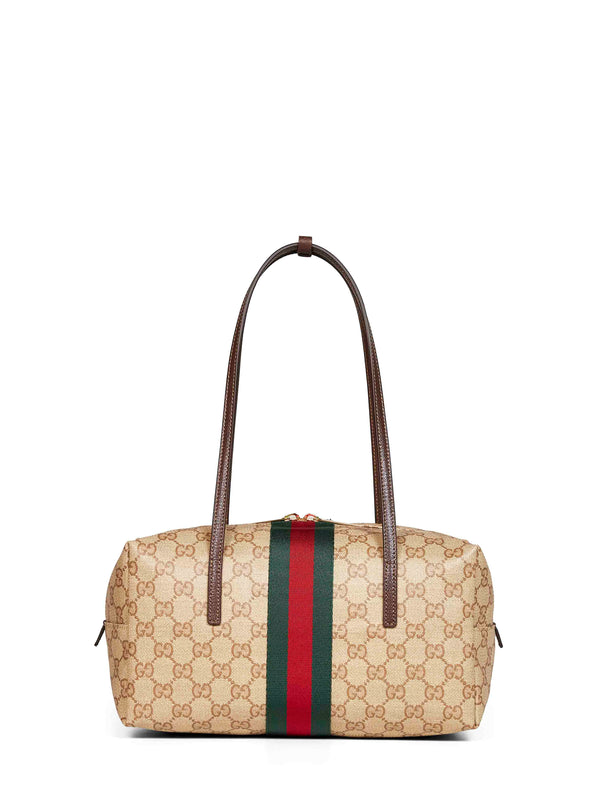 Boston Bag Melrose Beige Gg Canvas Cotton Shoulder