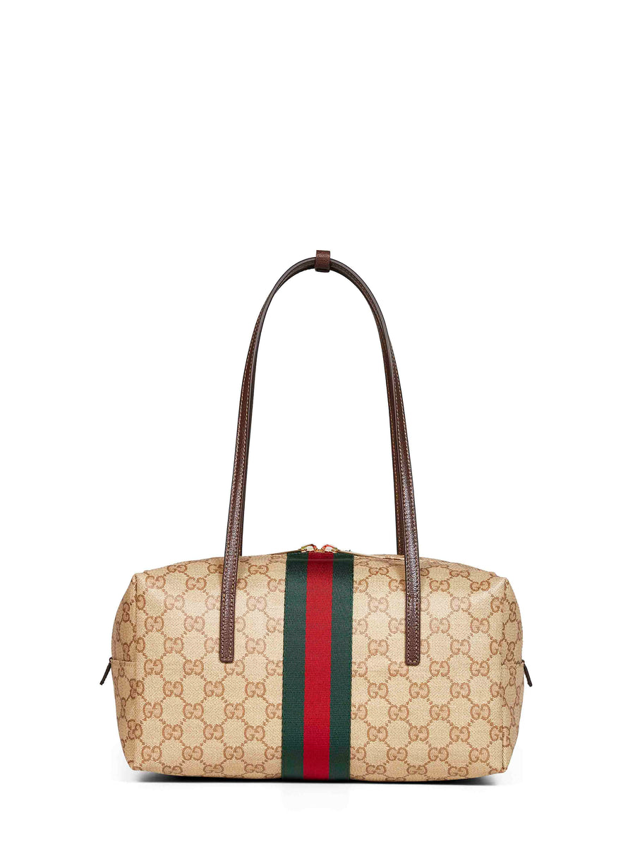 Boston Bag Melrose Beige Gg Canvas Cotton Shoulder