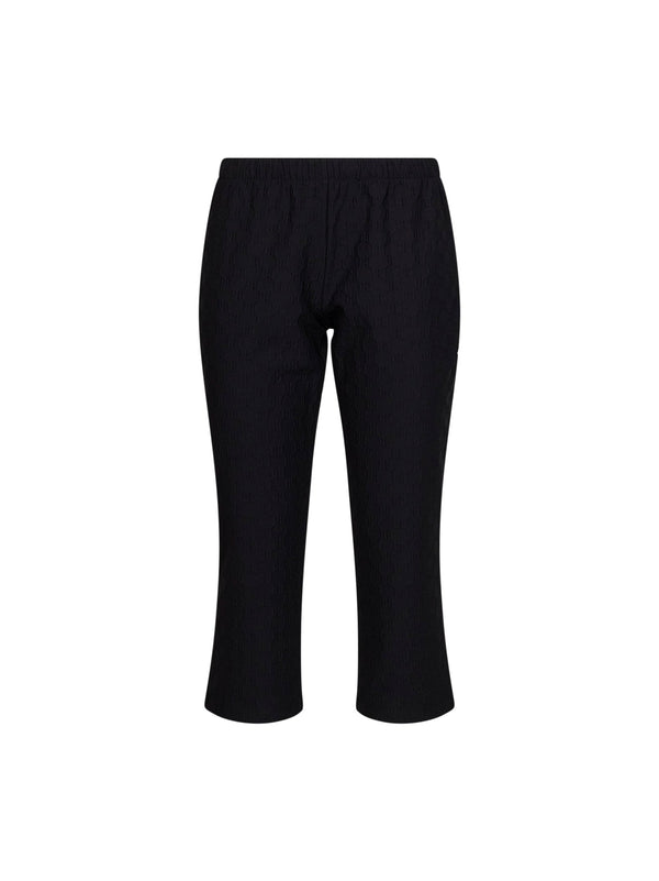 Capri Pants Gg Jacquard Black Polyamide Trousers