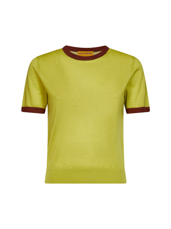 T-Shirt Airy Ringer Green Cashmere T-shirts & Jerseys