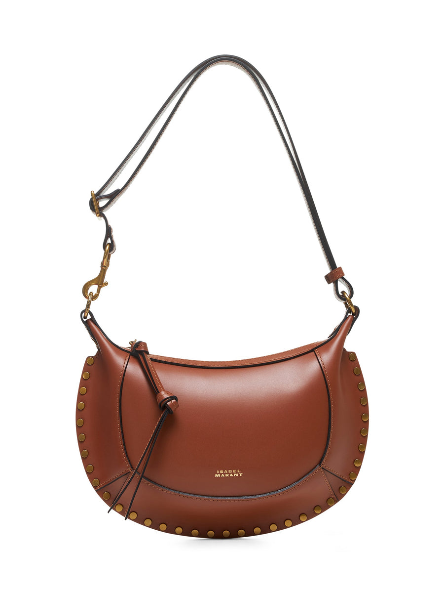 Shoulder Bag Oskan Moon Brown Leather Calf