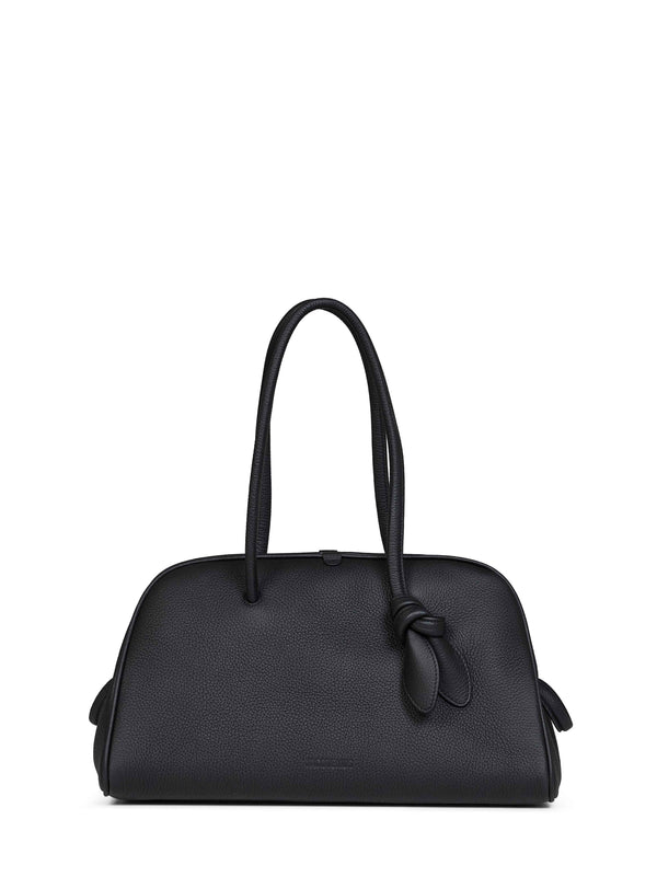 Bowling Bag The Turismo Black Calf Leather Handbags