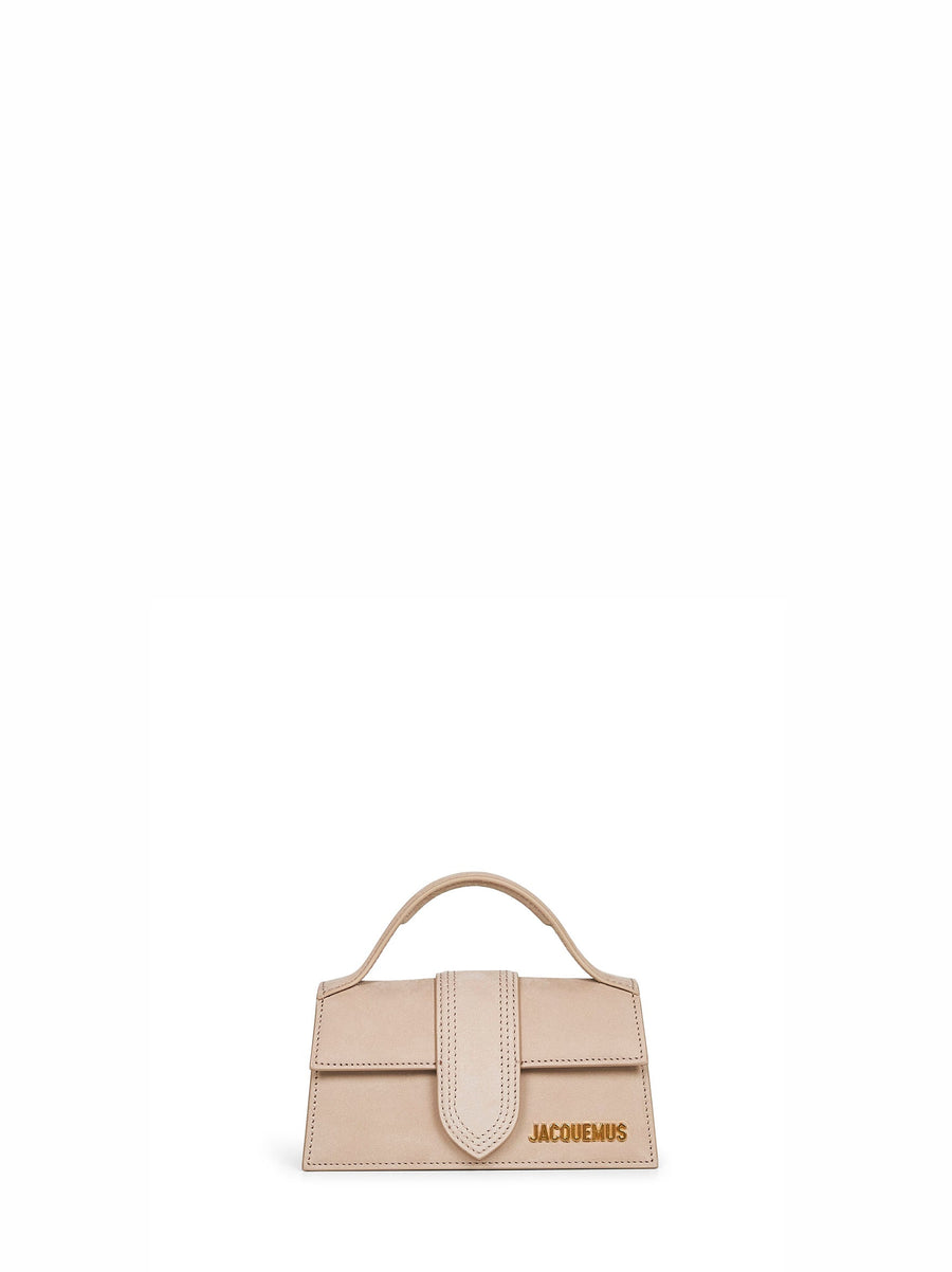 Handbag The Bambino Mini Beige Calf Leather Handbags
