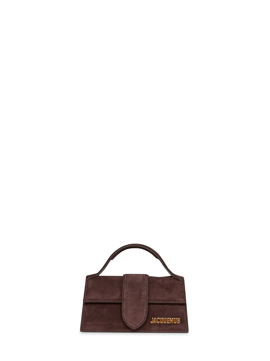 Mini Handbag The Bambino Brown Suede Calf Leather Handbags
