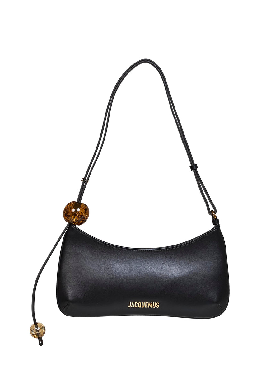 Shoulder Bag The Bisou Perle Black Calf Leather