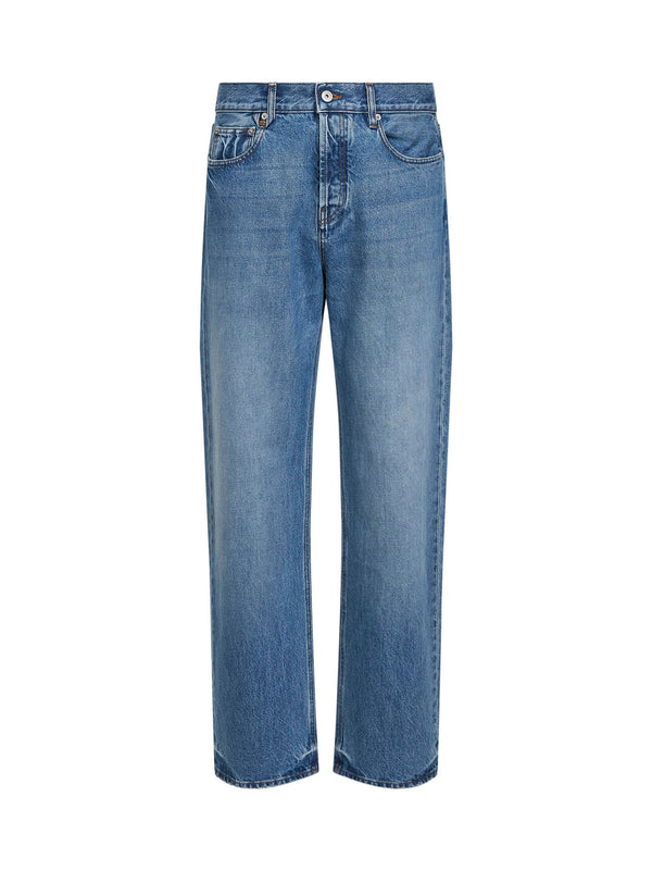 Straight Jeans De-Nîmes Blue Cotton