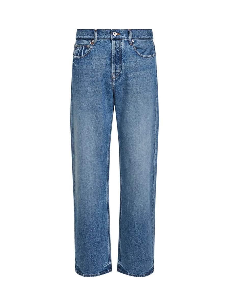 Straight Jeans De-Nîmes Blue Cotton