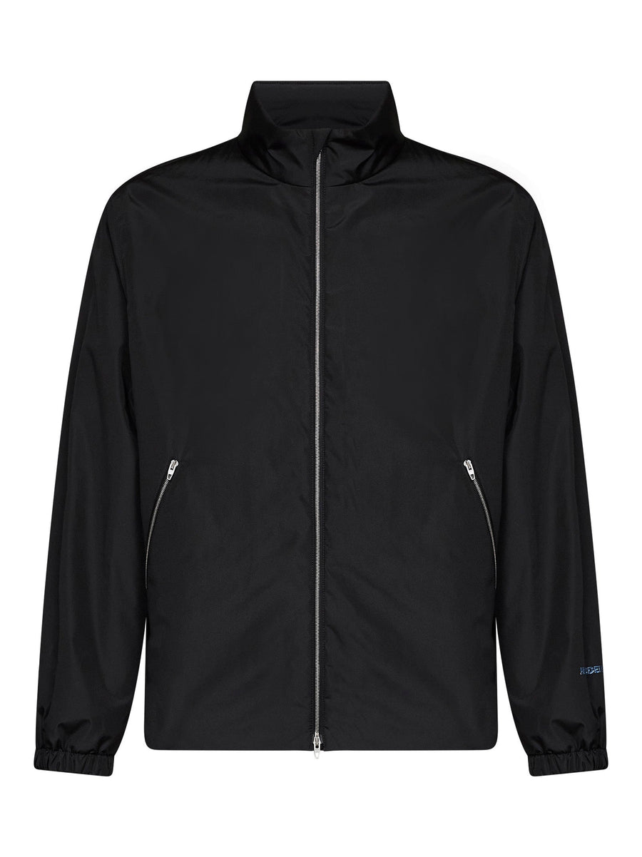 Padded Jacket Black Taffeta Polyester Bomber