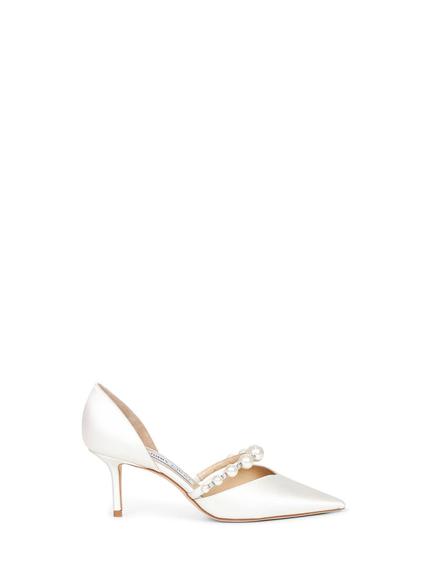 Pumps Aurelie 65 Ivory Satin Viscose