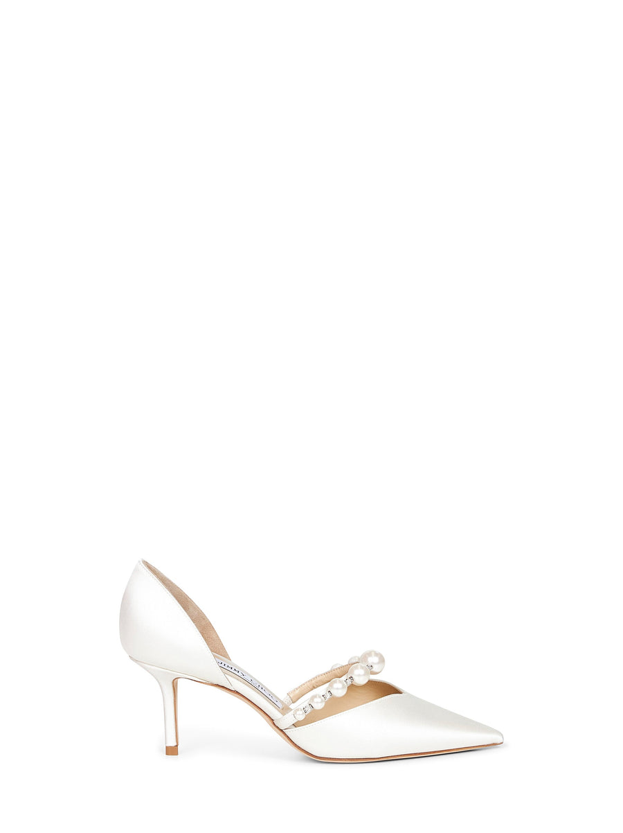 Pumps Aurelie 65 Ivory Satin Viscose