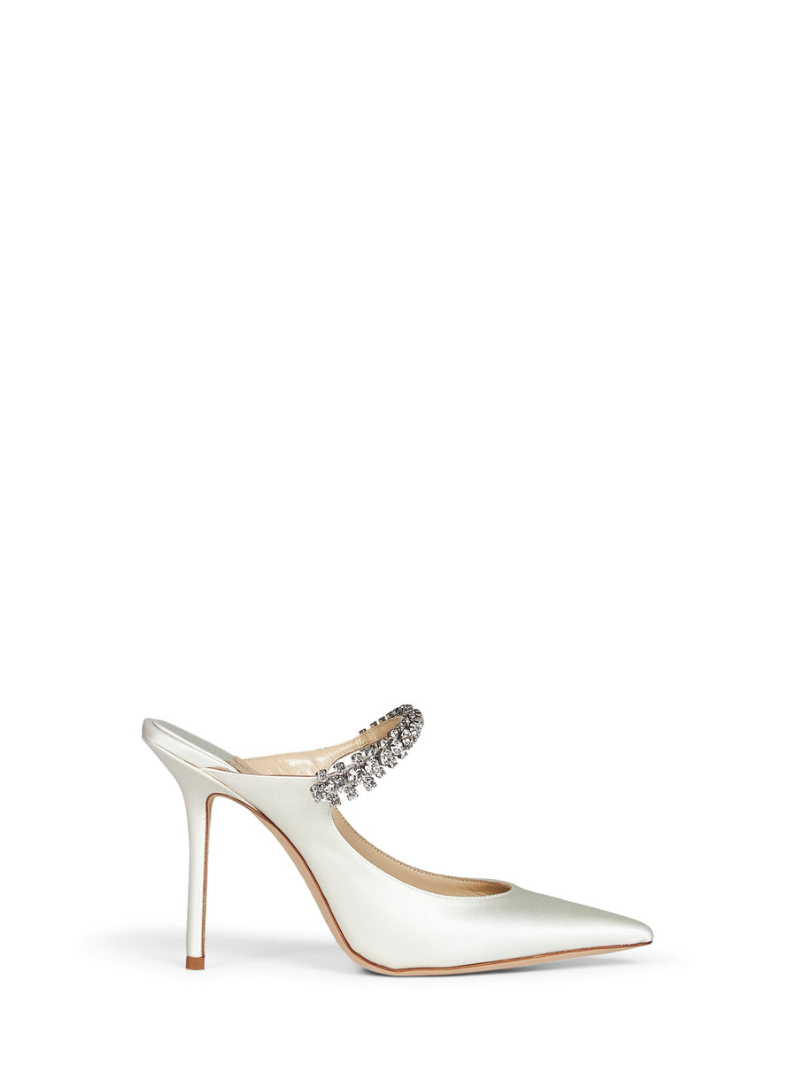 Mules Bing 100 Ivory Satin White Viscose