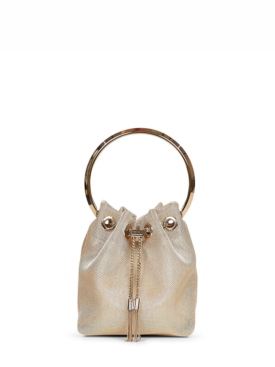 Bucket Bag Bon Gold Recycled Polyamide Shoulder