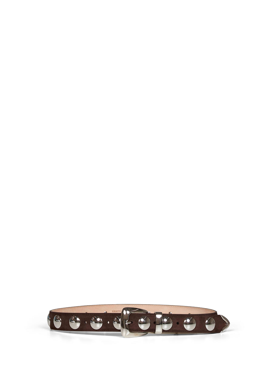 Belt Benny Coffee Suede Brown Calfskin