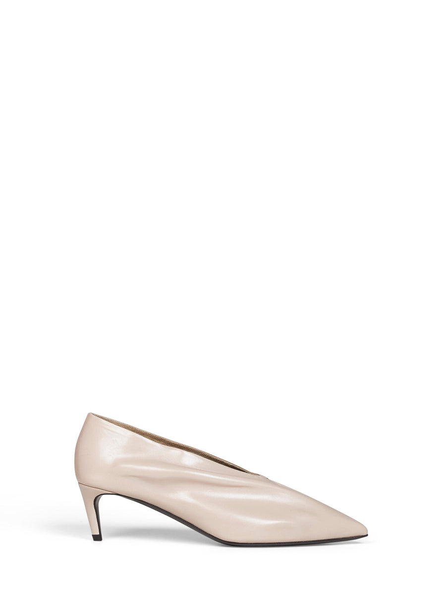 Pumps Miriam Glazed Leather Nude Synthetic Fibres