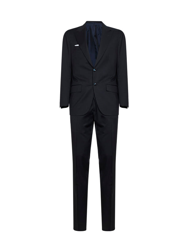 Suit Navy Blue Virgin Wool Suits